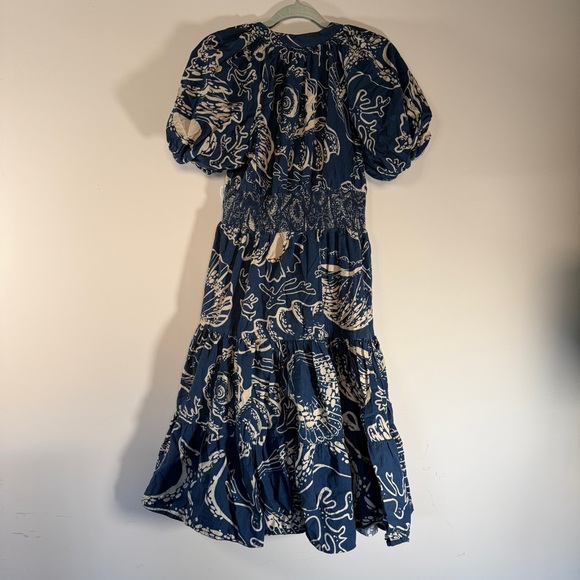Conditions Apply Printed Puff-Sleeved Midi Dress - Picture 5 of 7